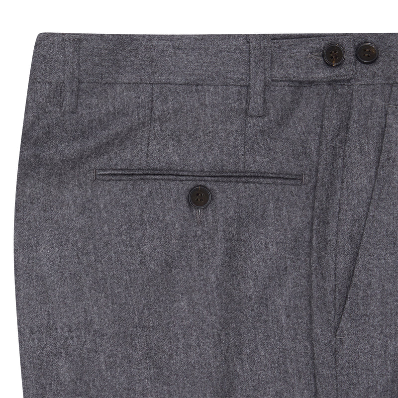 FLANNEL TROUSERS - GREY
