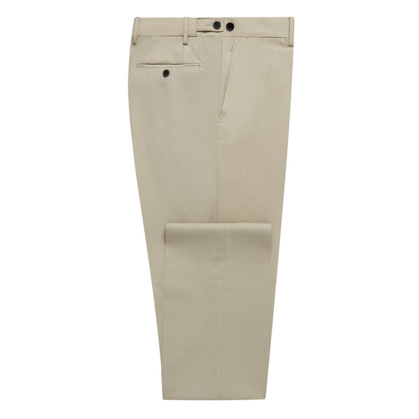 TINKER FLAT FRONT TROUSERS - BEIGE