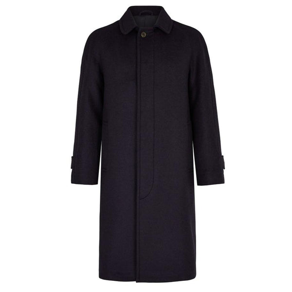 [Ⓜ︎asako様]OVERCOAT Melton Notch Coat NAVY Notch Coat in Dark Navy | Tailored Wool Coat | Studio Nicholson