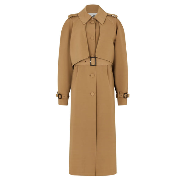 Belted Flare Trench coat – L'AUBE BLANC