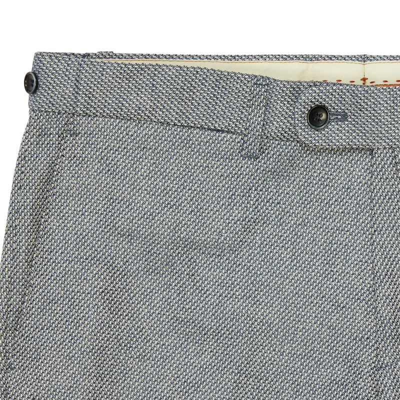 TEXTURED TROUSERS - BLUE