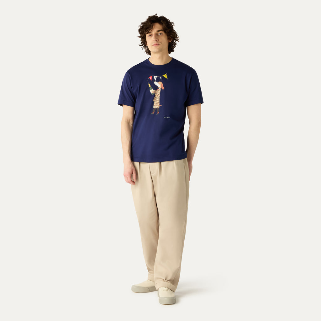 DAKS X MR SLOWBOY T SHIRT 'CHAMPAGNE'