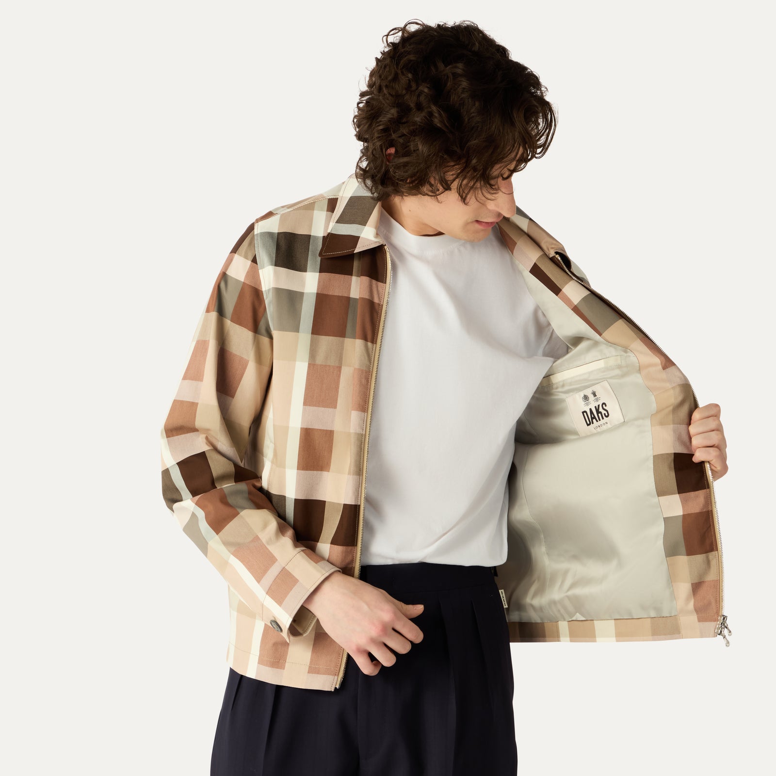 130th ANNIVERSARY CHECK BLOUSON – DAKS