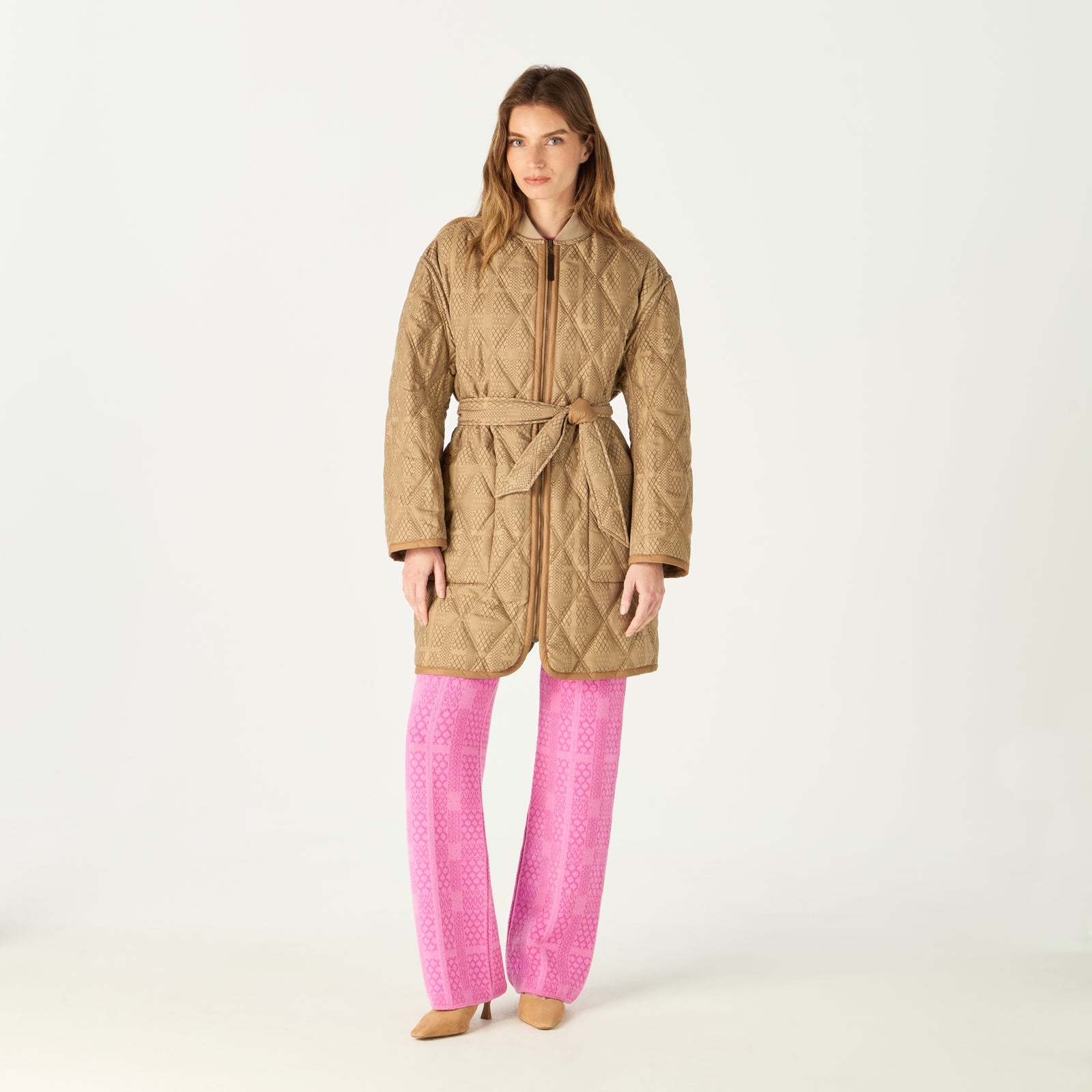 ★PARTIMENTO★ Wide color reversible quilted jacket navy PW- Quilted Reversible Jacket – Premier