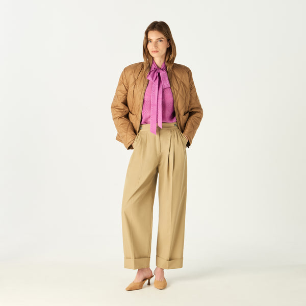 PLEATED FRONT TROUSERS