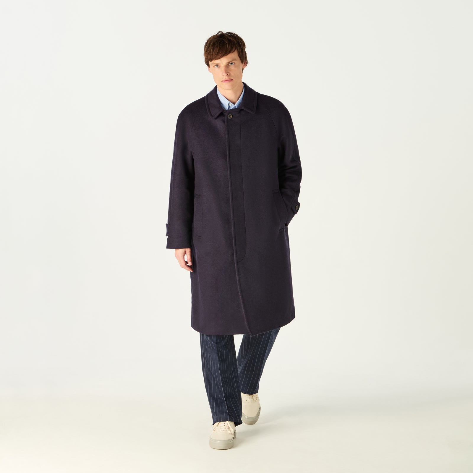 Ⓜ︎asako様]OVERCOAT Melton Notch Coat NAVY 【公式通販】