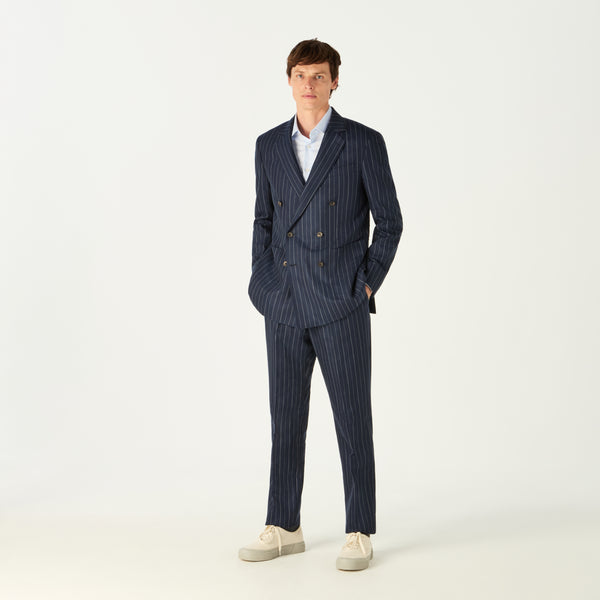 PINSTRIPE DOUBLE BREASTED 6 BUTTON SUIT