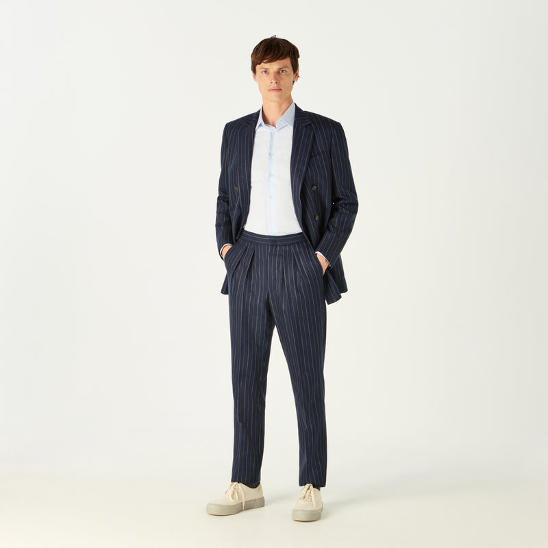 PINSTRIPE DOUBLE BREASTED 6 BUTTON SUIT