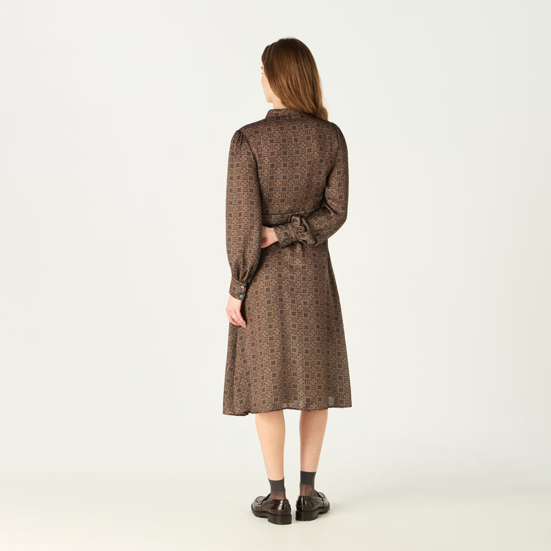INTERLOCKING D SHIRT DRESS – DAKS INTERLOCKING D SHIRT DRESS – DAKS