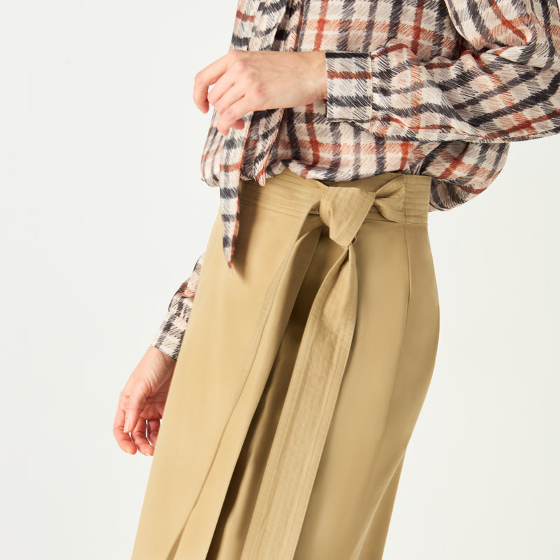 WRAPPED TRENCH SKIRT