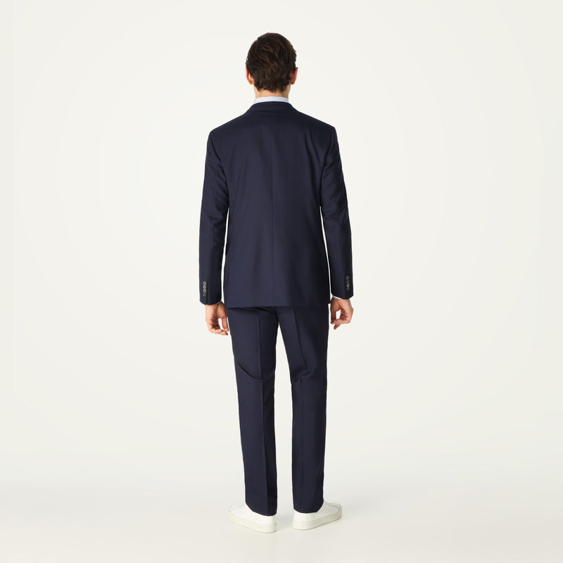 NAVY WOOL SINGLE BREASTED SUIT