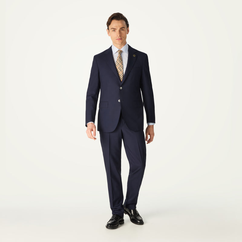 NAVY WOOL SINGLE BREASTED SUIT