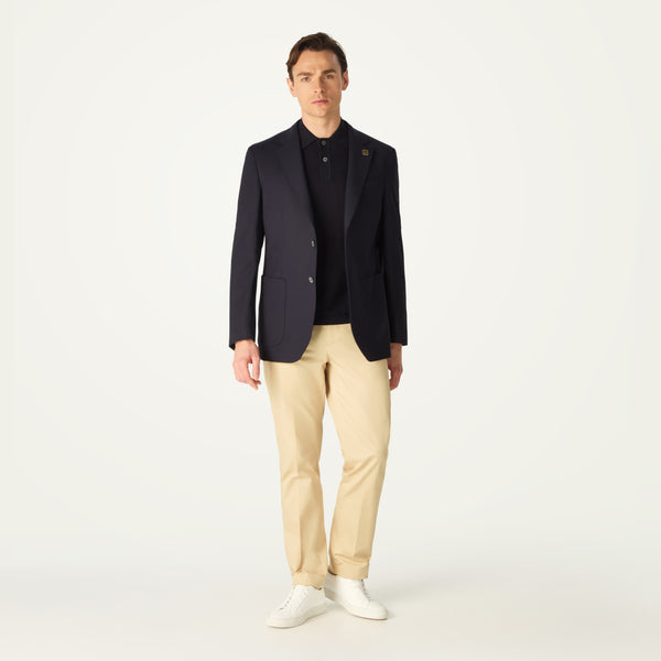 CLASSIC WOOL BLAZER - NAVY