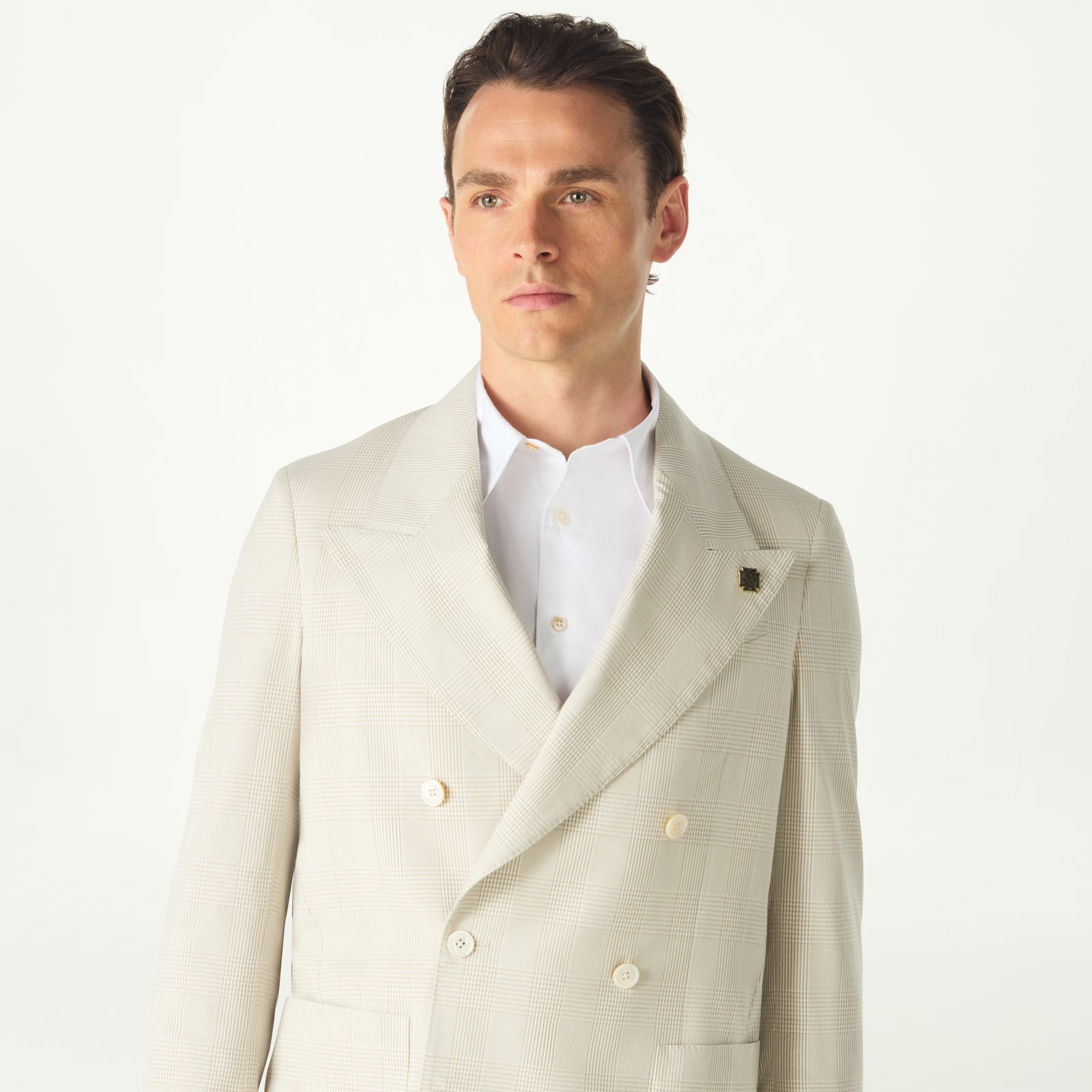 金銭モックス DPT Special Guest BEIGE SEERSUCKER DOUBLE BREASTED SUIT – DAKS
