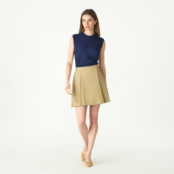PLEATED MINI SKIRT