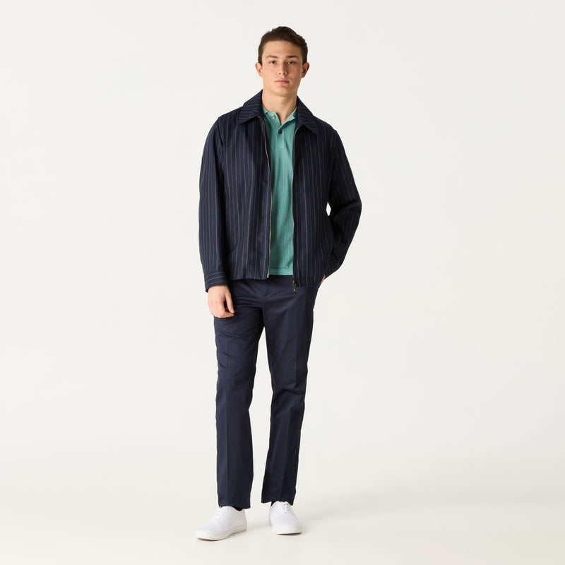 PIN STRIPED BLOUSON - NAVY – DAKS