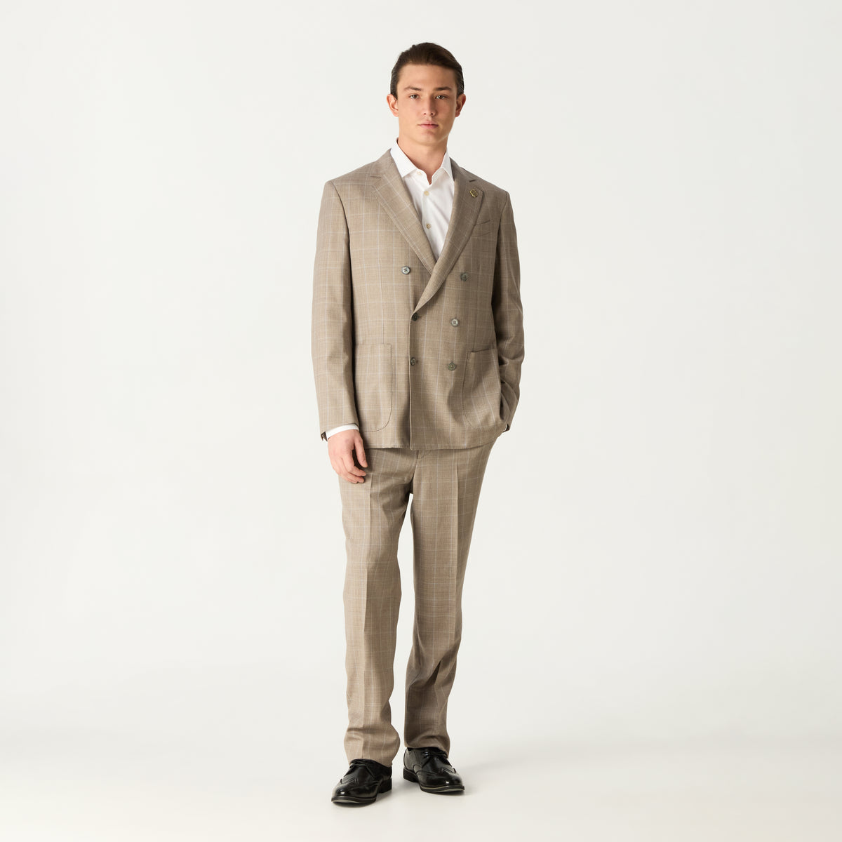 SINGLE BREASTED PINSTRIPE SUIT – DAKS