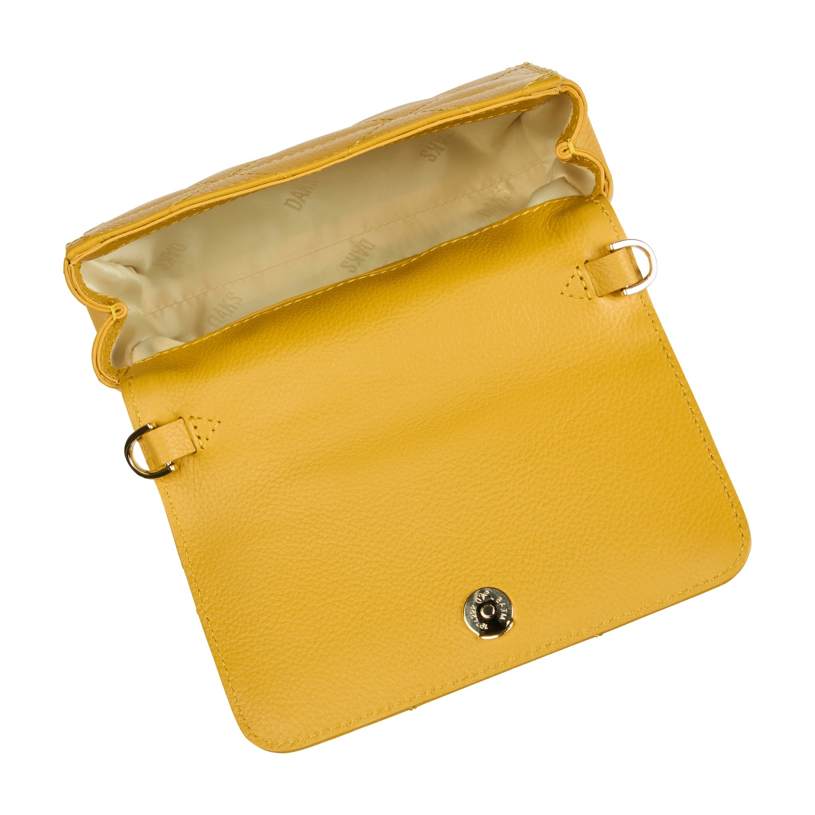 CARA CLUTCH W SHOULDER CHAIN YELLOW DAKS