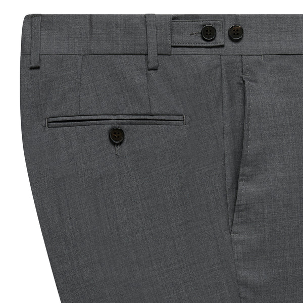 TINKER FLAT FRONT TROUSERS - GREY