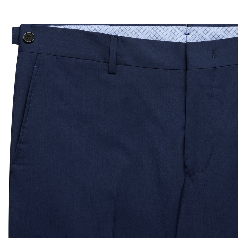TINKER FLAT FRONT TROUSERS - BLUE