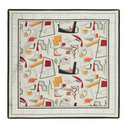 ARCHIVE BEN PRINT SILK FOULARD