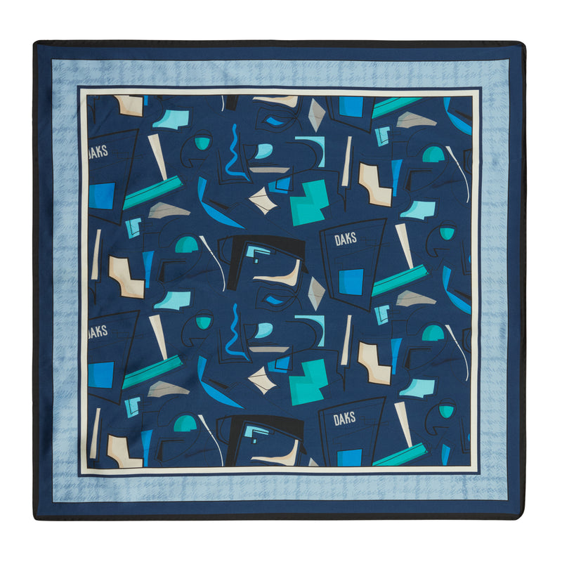 ARCHIVE BEN PRINT SILK FOULARD