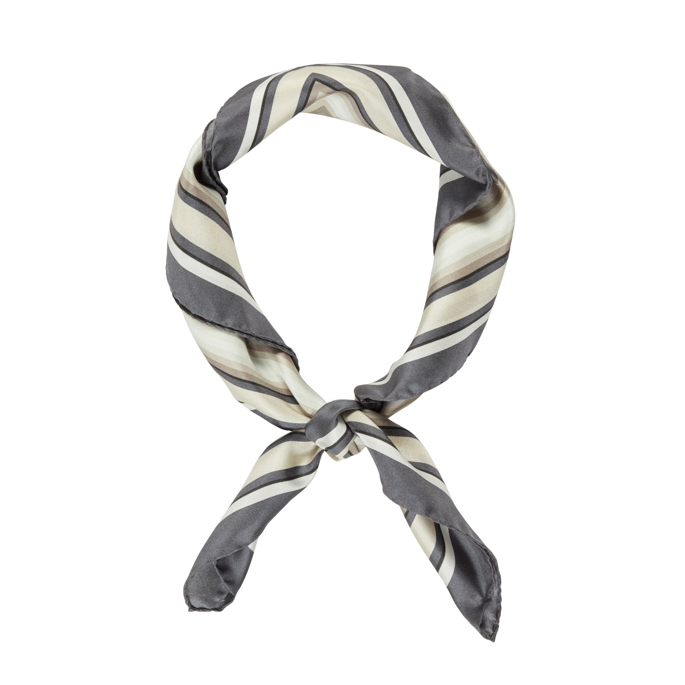 Foulard Vintage Daks En Soie 100% - Motif Géométrique Multicolore - Bon état Général