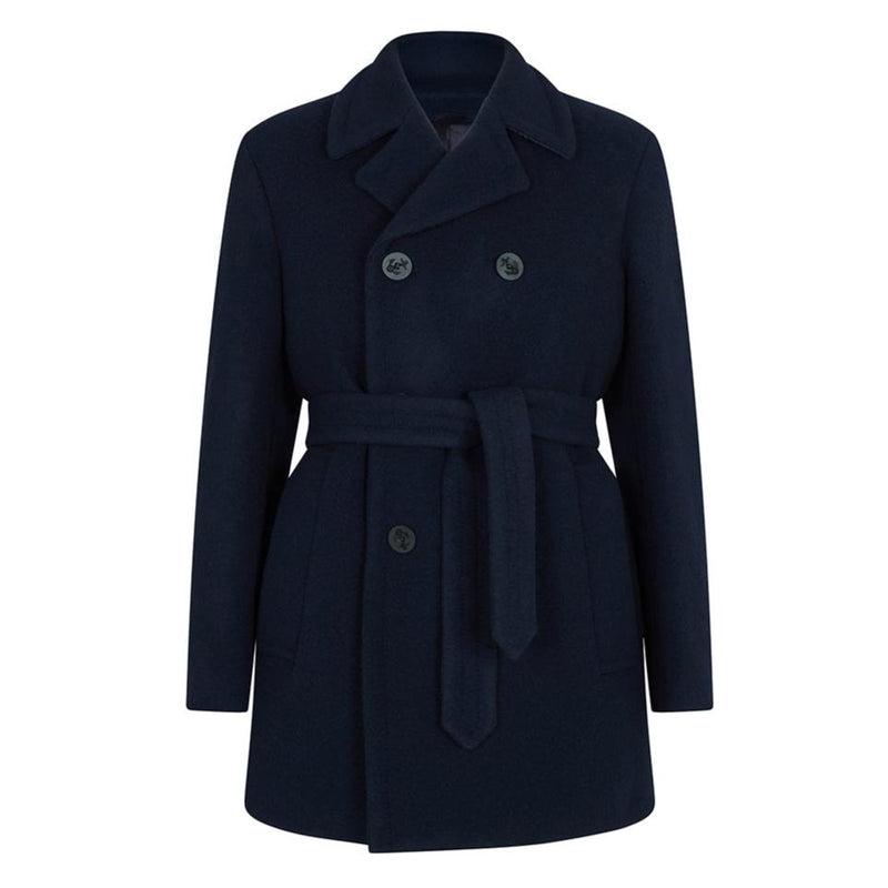 BELTED WOOL PEACOAT