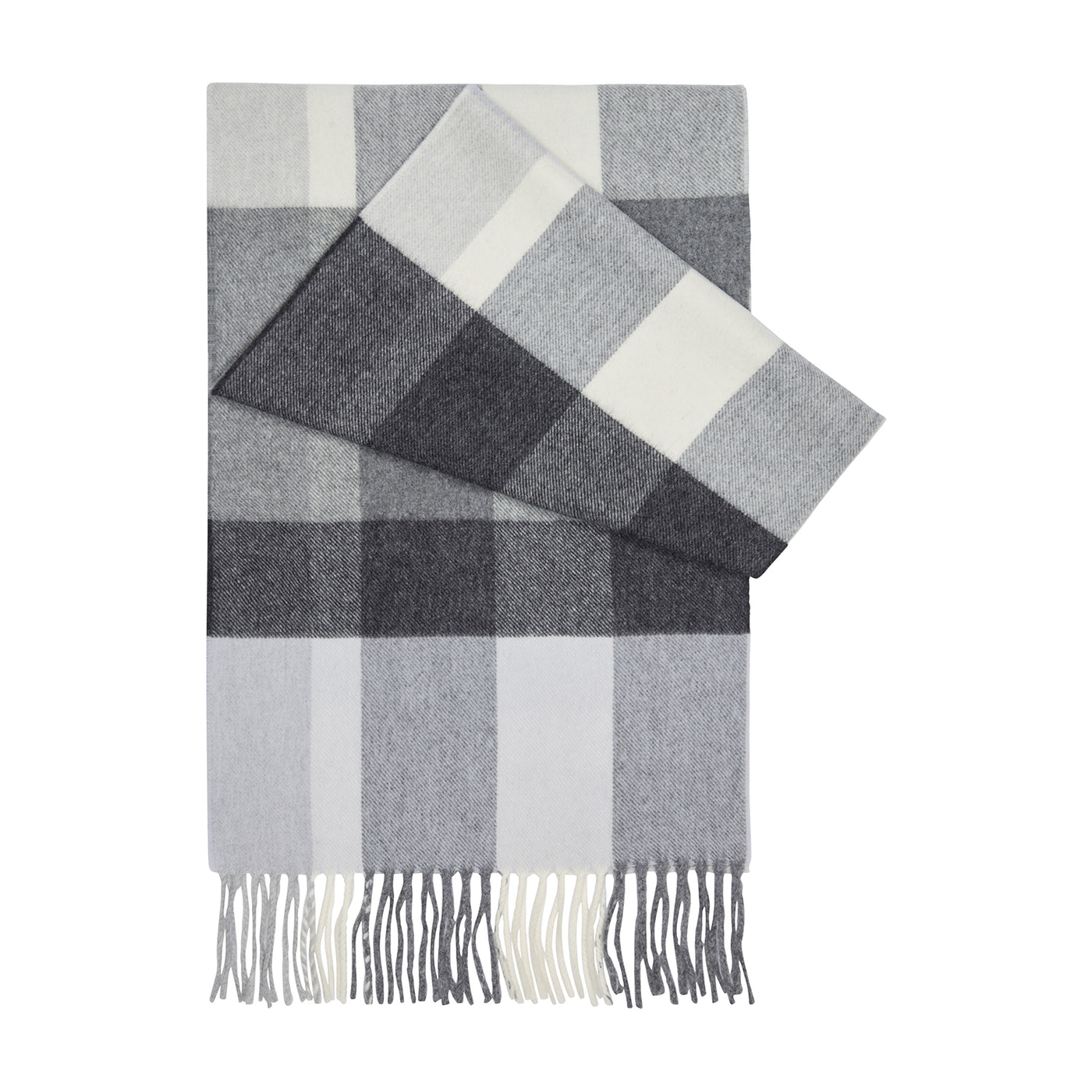 MASU 23SS PLAID HOOD SCARF(GRAY MASU 23SS PLAID HOOD SCARF GRAY