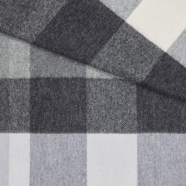 ANNIVERSARY CHECK SCARF – GREY