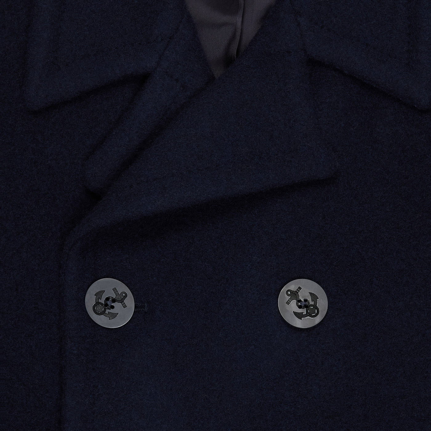 BELTED WOOL PEACOAT – DAKS
