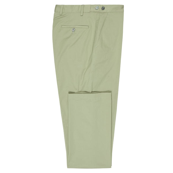 FLAT FRONT CLASSIC CHINO - SAGE GREEN