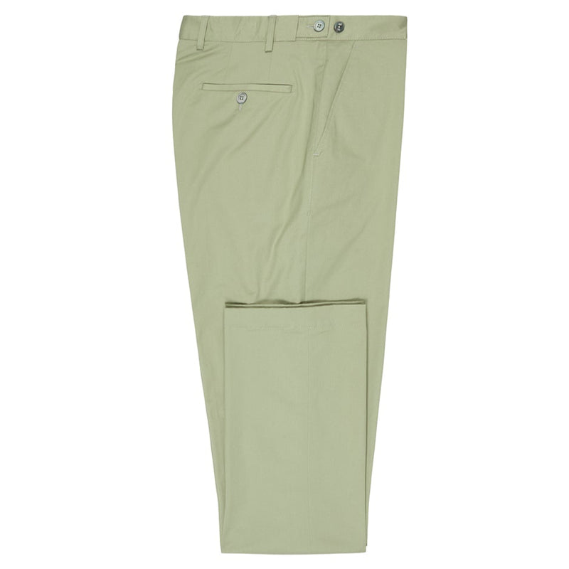 FLAT FRONT CLASSIC CHINO - SAGE GREEN