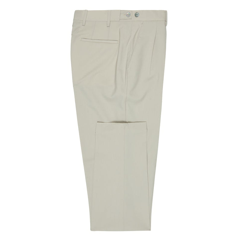 TRISTEN WIDE LEG INV PLEAT 4 TROUSERS - STONE