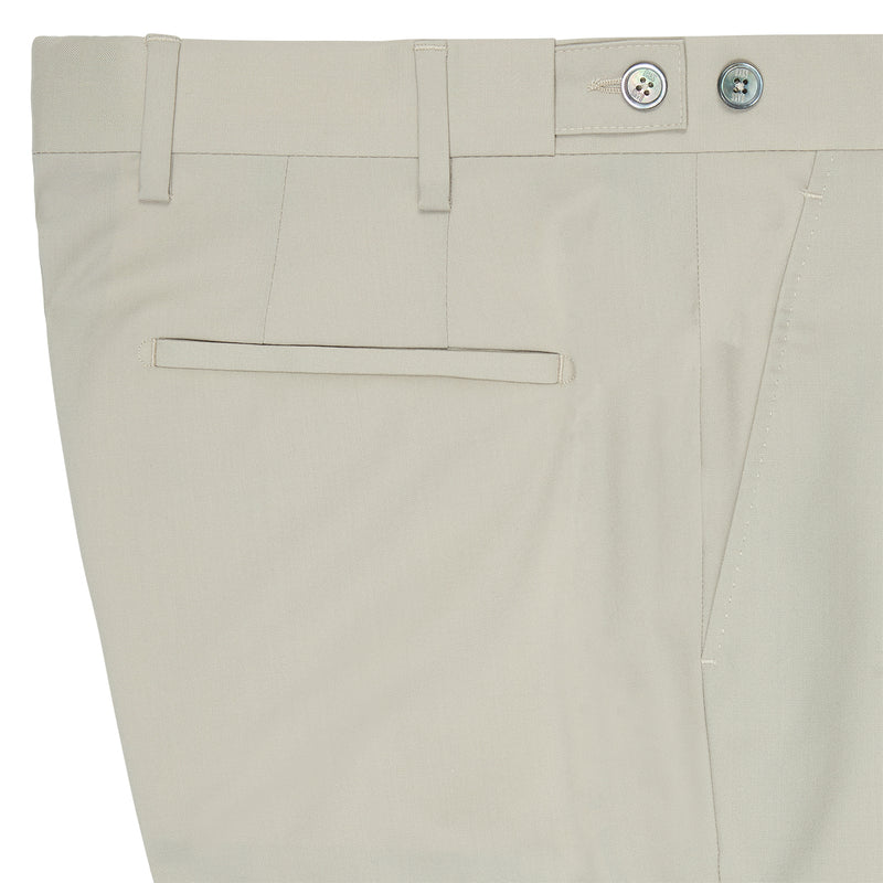 TRISTEN WIDE LEG INV PLEAT 4 TROUSERS - STONE