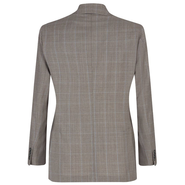DOUBLE BREASTED WINDOWPANE BLAZER