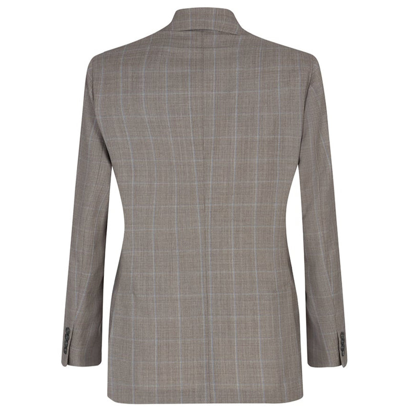 DOUBLE BREASTED WINDOWPANE BLAZER