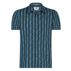 RIBBON PRINT SHORT SLEEVE SHIRT