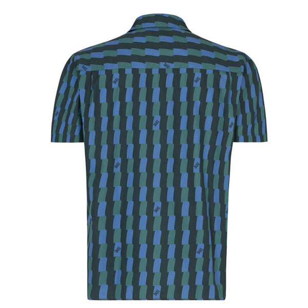 RIBBON PRINT SHORT SLEEVE SHIRT