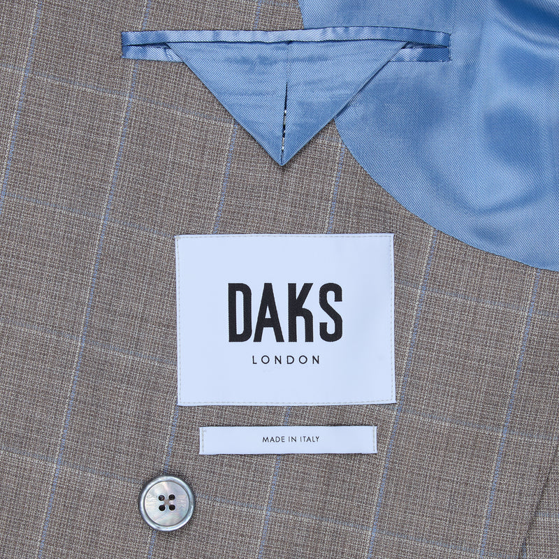 DOUBLE BREASTED WINDOWPANE BLAZER