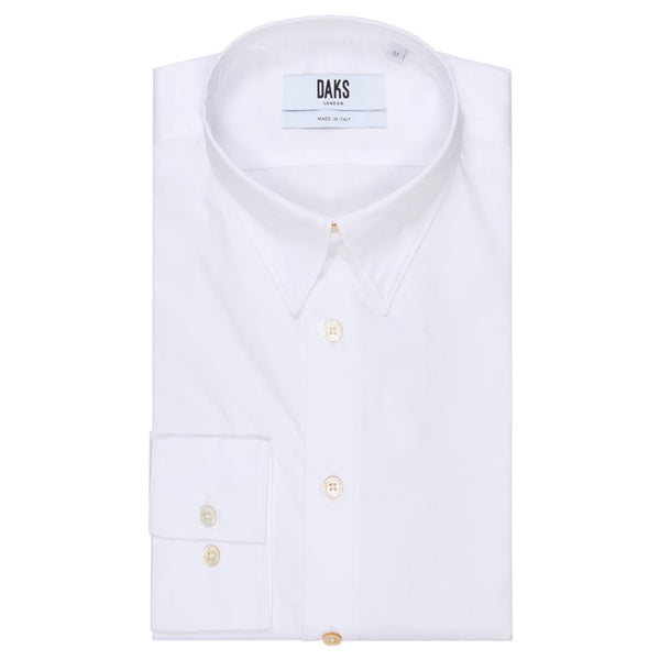 POINTED COLLAR SHIRT - WHITE