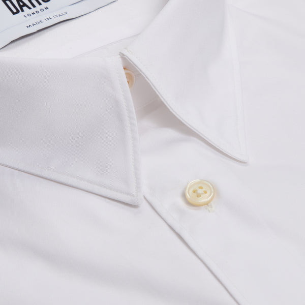 POINTED COLLAR SHIRT - WHITE