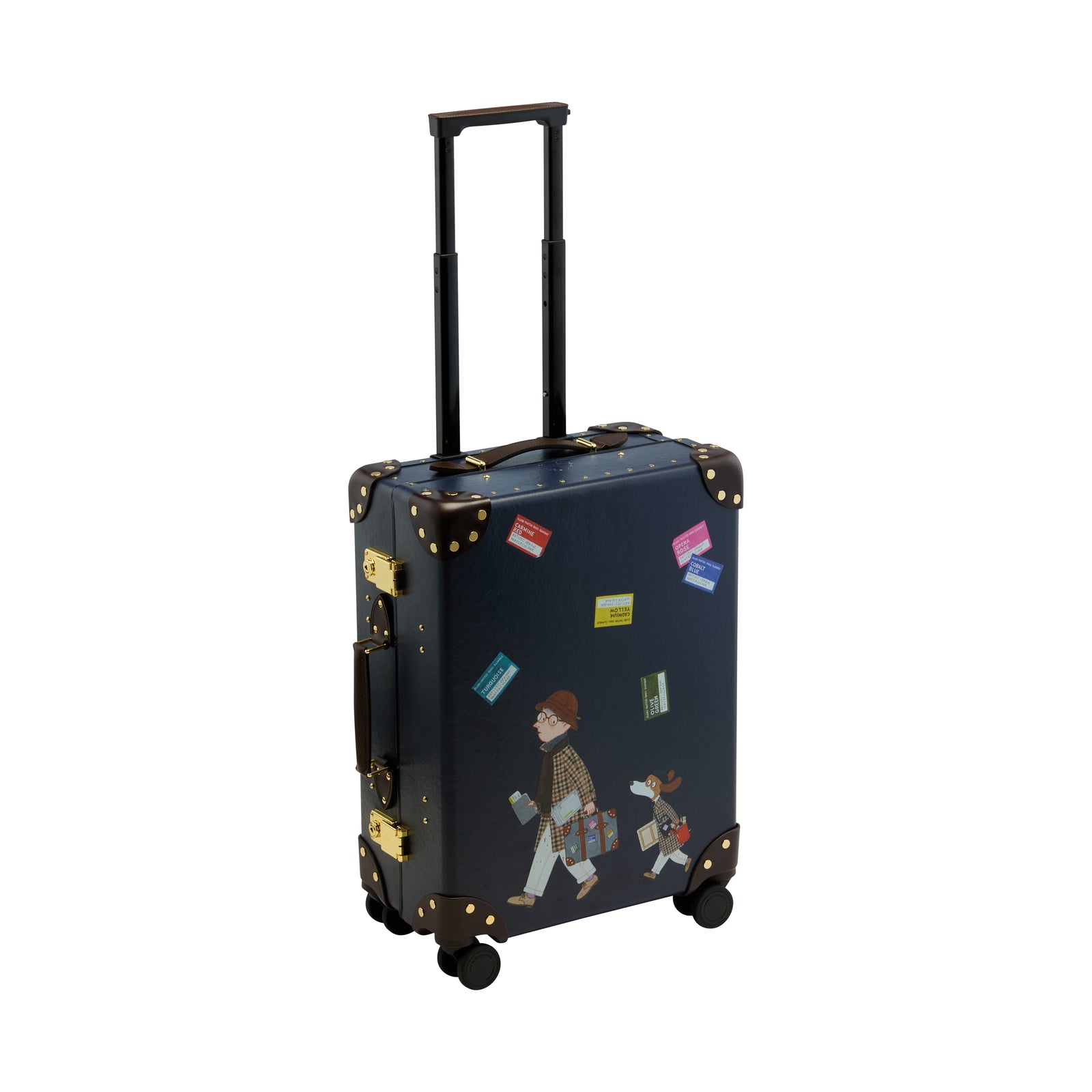 DAKS X GLOBE TROTTER X MR SLOWBOY COLLABORATION 4 WHEEL CARRY-ON CASE