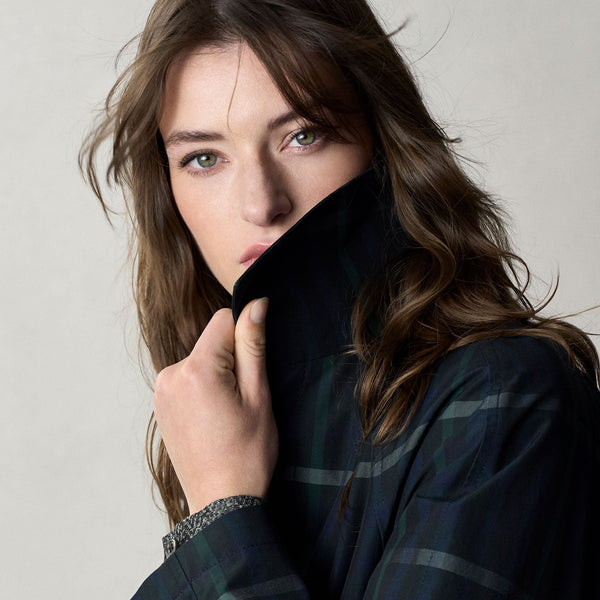 BLACKWATCH BELTED TRENCH