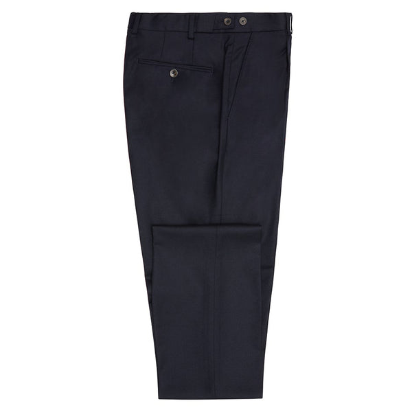 TIMOTHY FRONT PLEATED TROUSER - NAVY