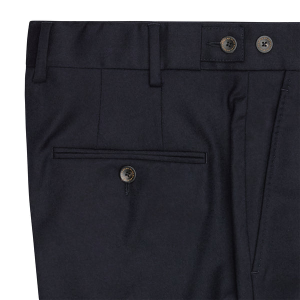 TIMOTHY FRONT PLEATED TROUSER - NAVY