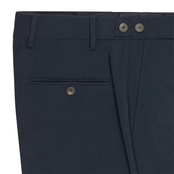 THOMAS WOOL SLIM FIT TROUSER - NAVY