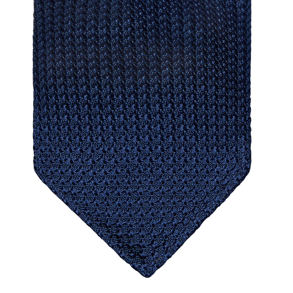 CLASSIC GRENADINE SILK TIE - BLUE