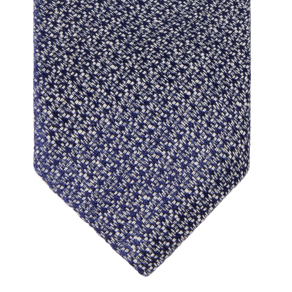 CLASSIC TEXTURED SILK TIE - BLUE