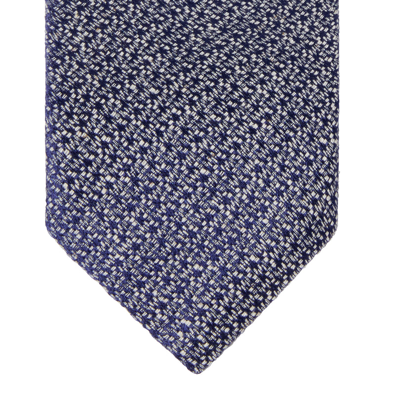 CLASSIC TEXTURED SILK TIE - BLUE